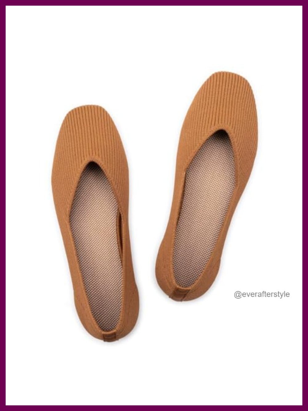 Frank Mully Womens Knitted Square Toe Slip-On Flats Comfortable Washable